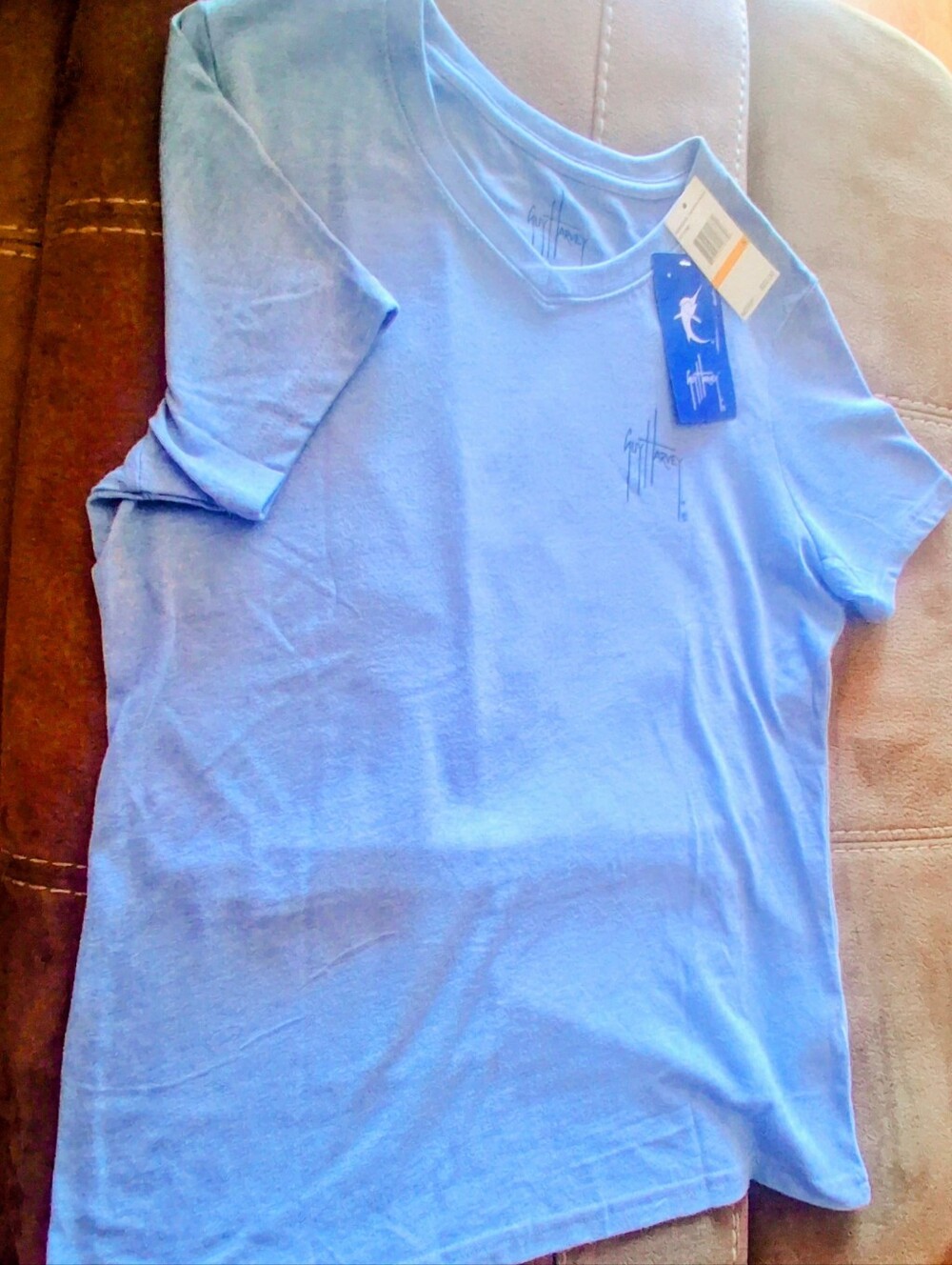 NWT Ladies Salt Life Tee Shirt, Blue, Nautical, Sz S, MSRP $22